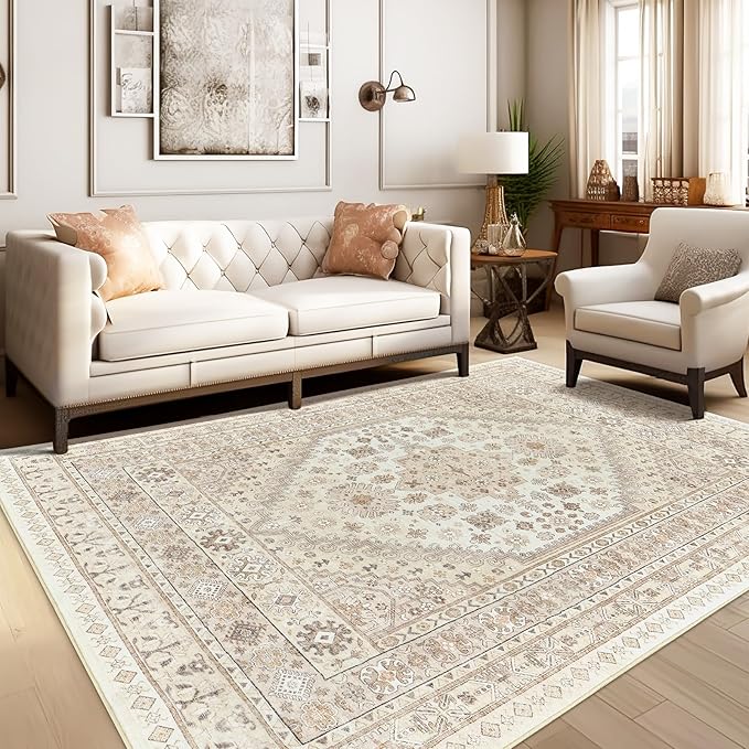 zesthome 8x10 Area Rugs for Living Room, Non-Slip Backing Washable Rugs - Image 3