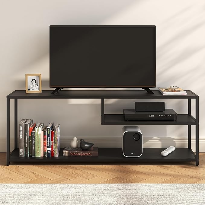 TECHMILLY Modern TV Stand for 65" TV, TV Table - Image 6