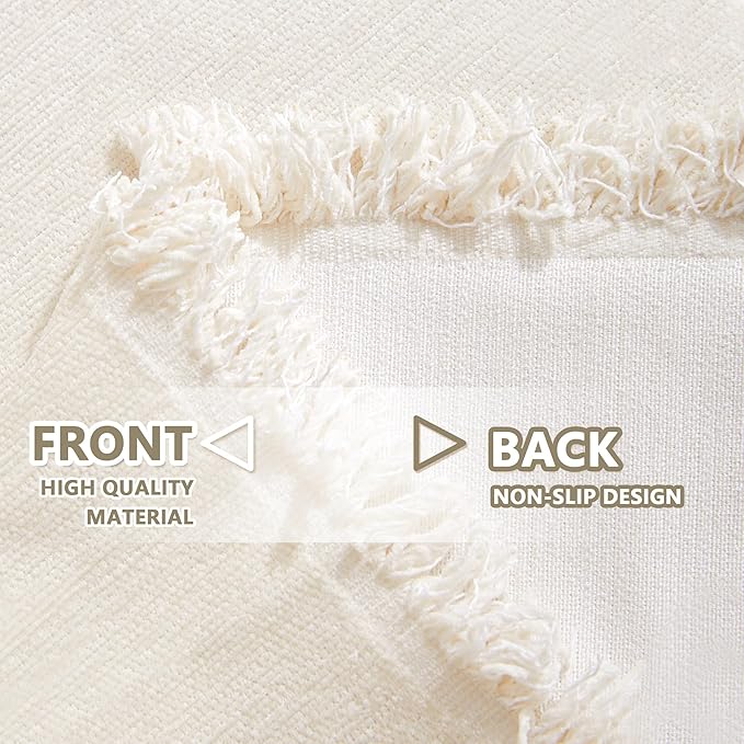MYSKY HOME Boho Couch Cover Beige Sofa Covers - Image 5
