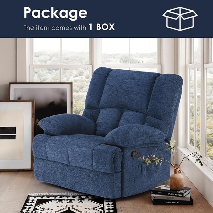 Oversized Rocker Recliner Chair, Wide Rocker Chair - Image 6