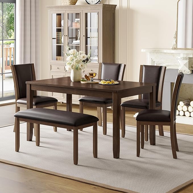KEIKI 6-Piece Standard Height Dining Table Set - Image 2