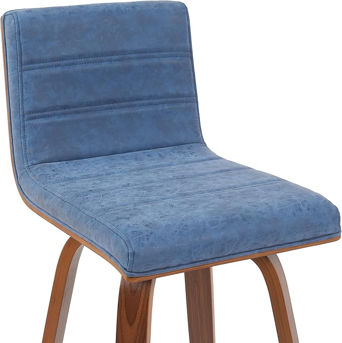 Armen Living Vienna Modern Swivel 30" Bar Height Barstool - Image 5