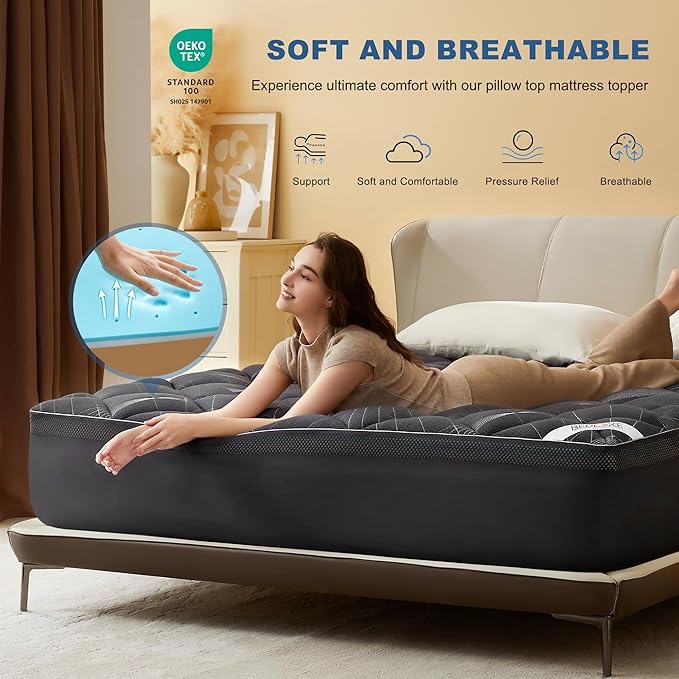 Bedlore 4-Inch Twin XL Mattress Topper - Image 3