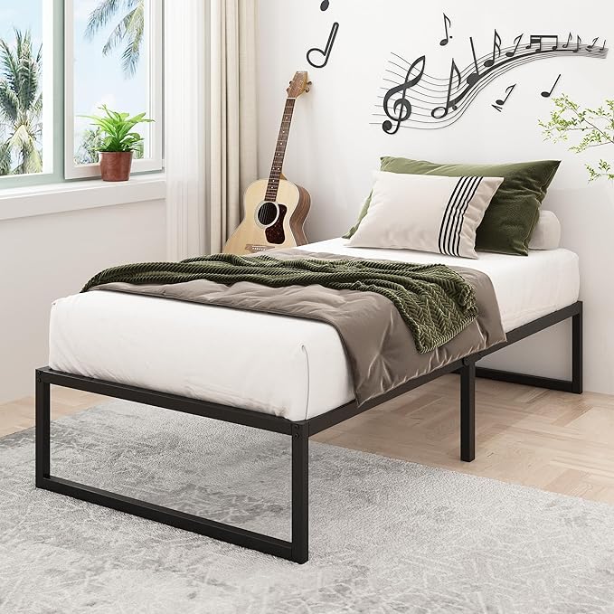 16 Inch Twin XL Bed Frames Heavy Duty Sturdy Metal Platform Bed Frame No Box - Image 6