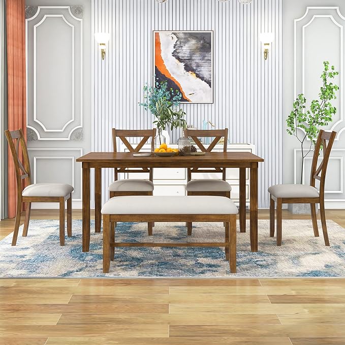 Ball & Cast 6 Piece Dining Table Set - Image 2