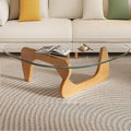 Mid Century Modern Glass Coffee Table, Small Coffee Table by Unknown