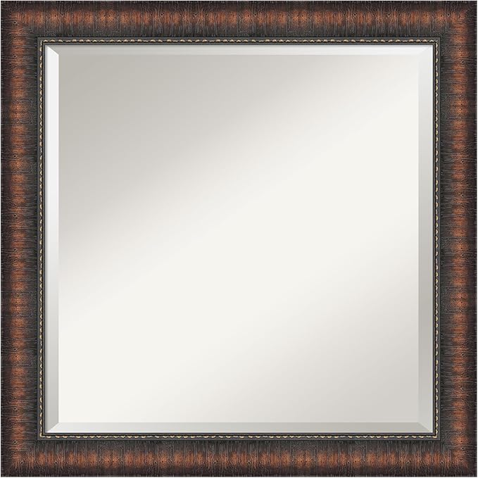 Amanti Art Brown Bathroom Mirror by AmantiArt