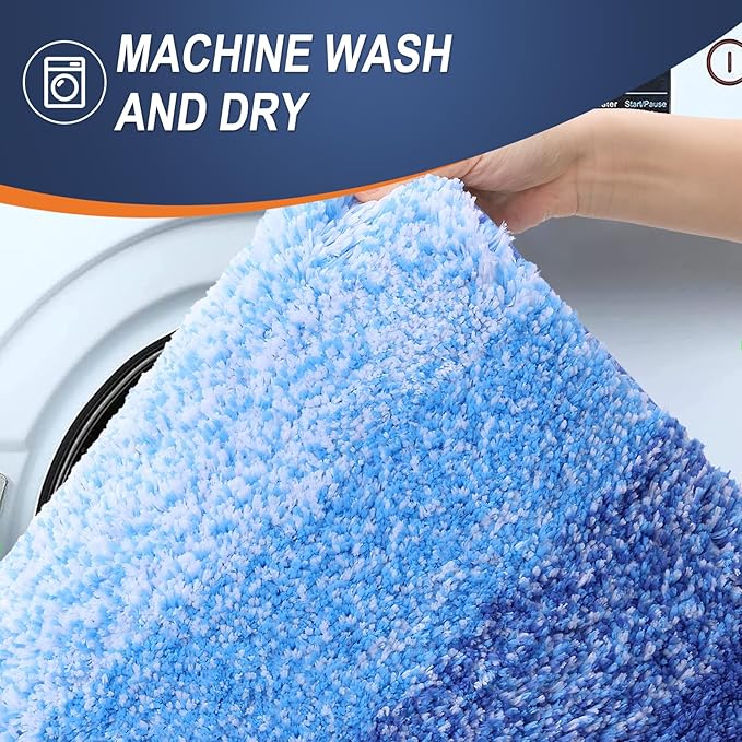 OLANLY Bathroom Runner Rugs 70x24, Extra Soft Absorbent Microfiber Bath Rugs - Image 5