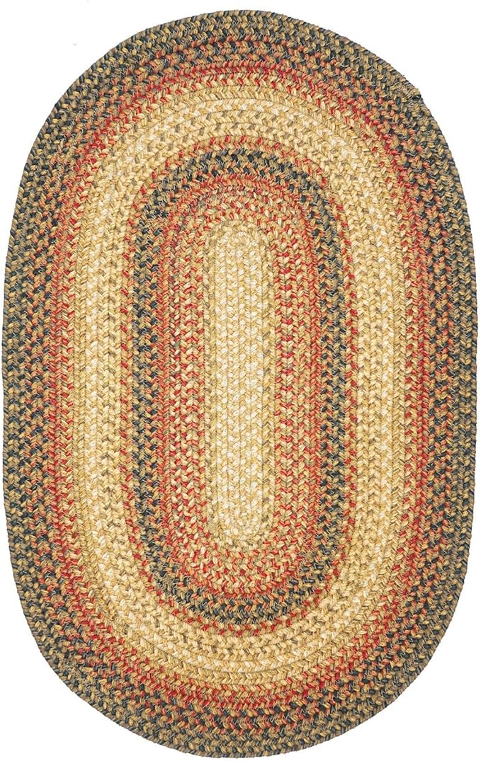 Russet Multi Color Jute Braided Oval Rugs, 27x45 - Image 9