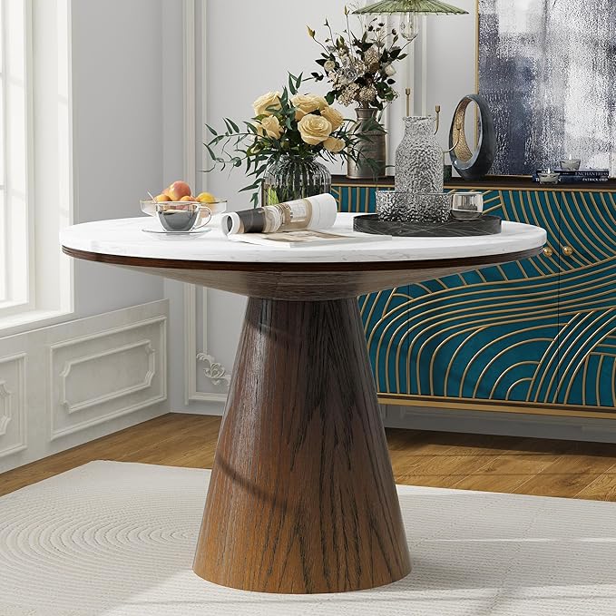 Wooden Kitchen Round Dining Table - Image 3