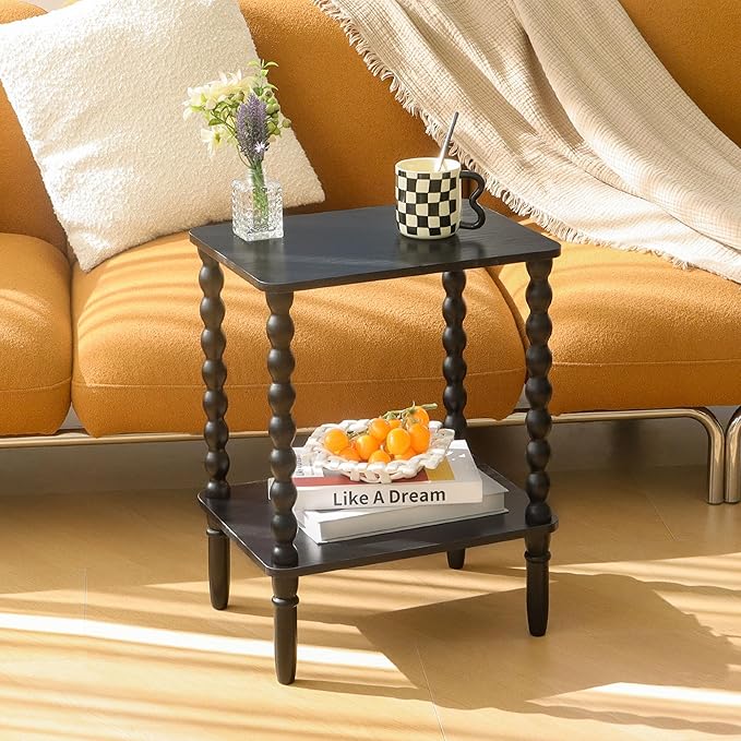 Black Side Table, Small End Table - Image 7