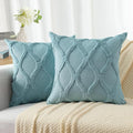 decorUhome Throw Pillow Covers 26x26 Inch Set of 2, Soft Plush Faux Fur Wool by decorUhome