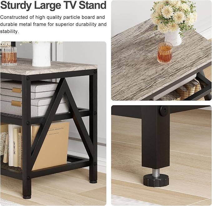 TV Stand for TVs up to 70 Inch, Entertainment Center for Living Room - Image 4