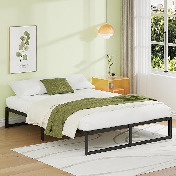 EMODA 12 Inch King Size Bed Frame No Box Spring Needed, Heavy Duty Metal - Image 7