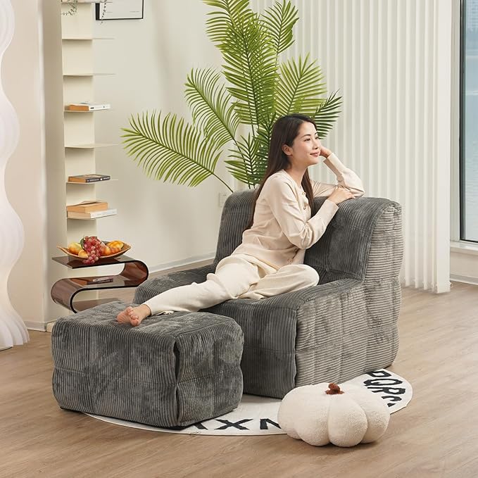 N&V CUBICUS Sofa, Single Seated Foam Sofa, Armless Floor Sofa, All New Hybrid - Image 4