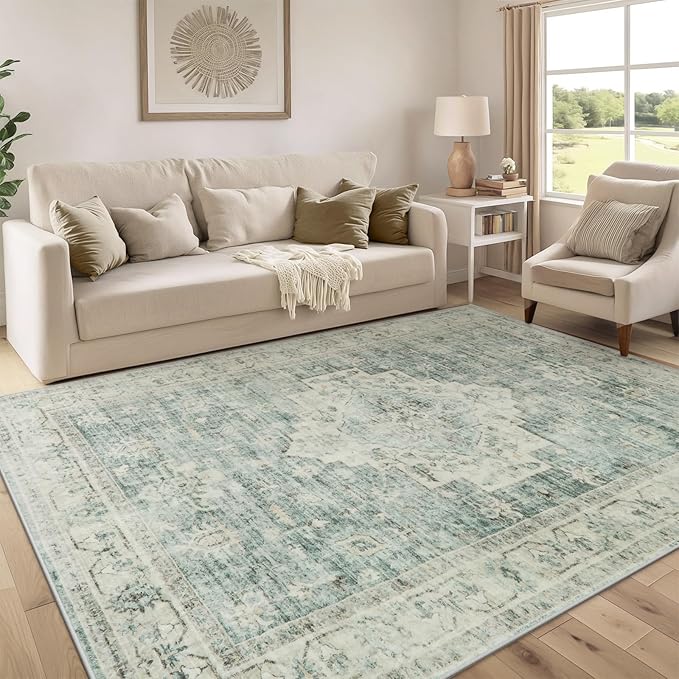 LIVEBOX Washable Area Rug 6x9 Rugs by LIVEBOX