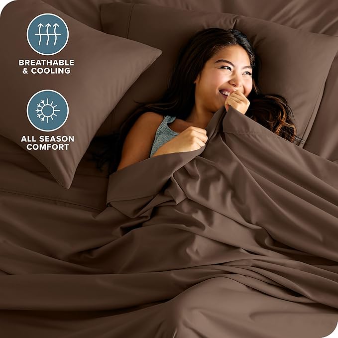 Bare Home Split Head Flex King Sheet Set - Image 4