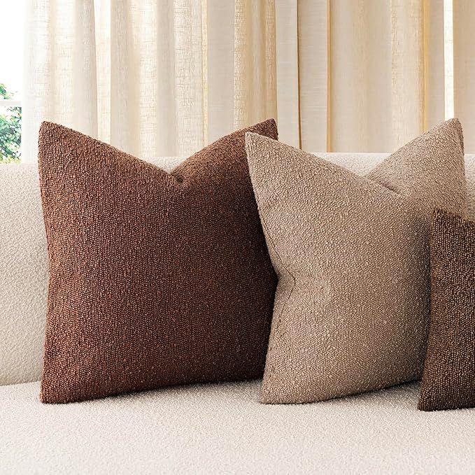 Foindtower Pack of 2, Decorative Textured Boucle Throw Pillow Covers Modern - Image 6