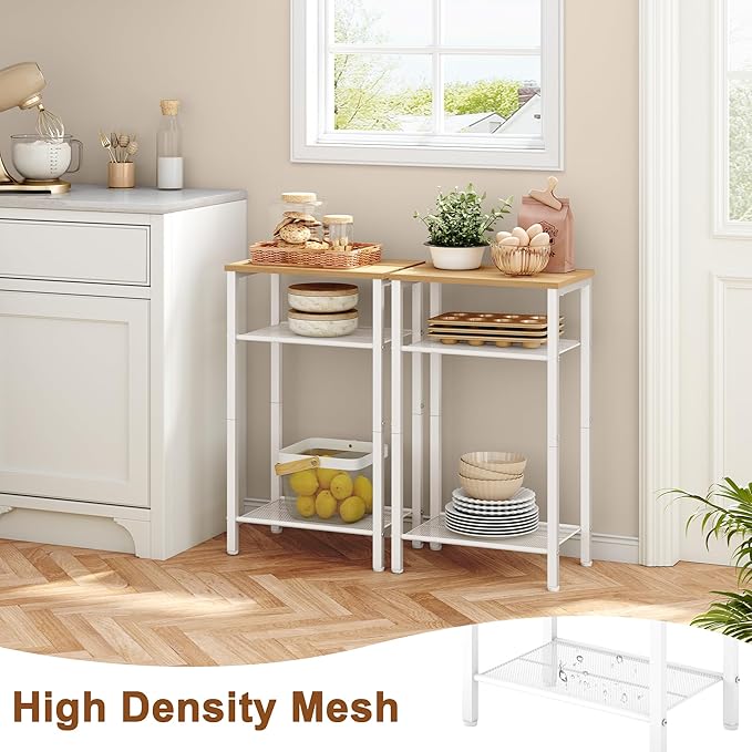 Hoctieon 3 Tier End Table, Telephone Table, Narrow Side Table - Image 7