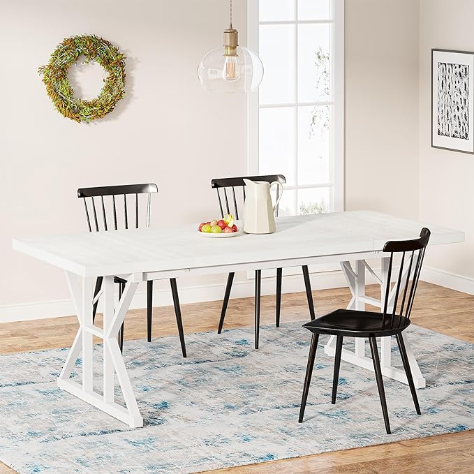 Tribesigns Farmhouse Dining Table by Tribesigns