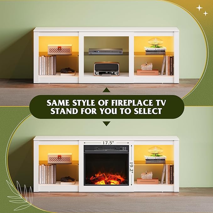 WLIVE 58 Inches Fireplace TV Stand - Image 8