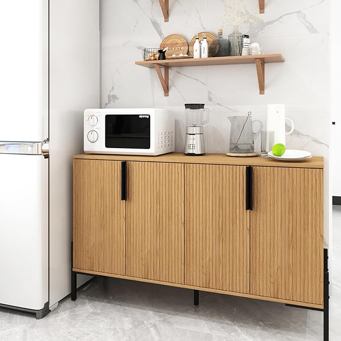 4 Doors Sideboard Buffet Cabinet - Image 5