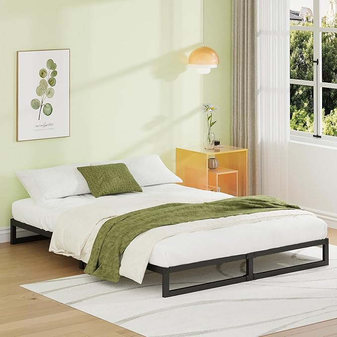 EMODA 7 Inch California King Bed Frames Heavy Duty Metal Cal King Platform - Image 7