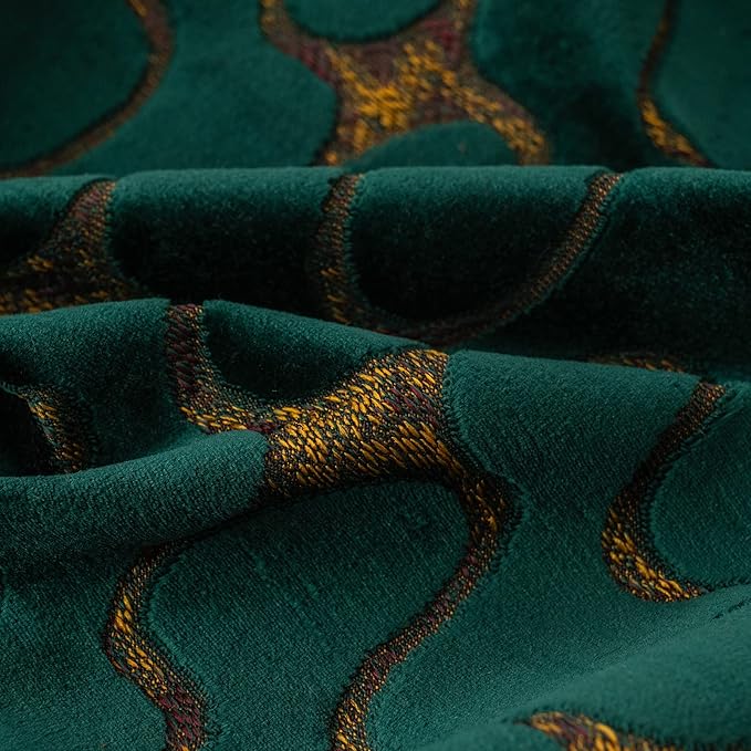 Yangest Green Throw Pillow Cover Wavy Cushion Cover Modern Zippered Rectangular - Image 3