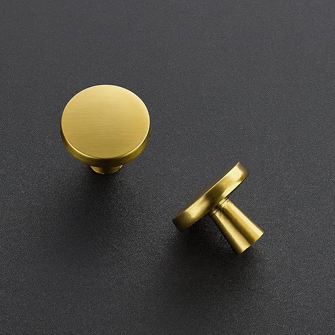 Ravinte 10 Pack Drawer Pulls 1-1/4 Inch Kitchen Cabinet Knobs Solid Brushed - Image 2