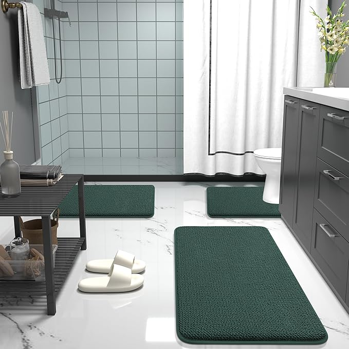 OLANLY Thick Memory Foam Bath Mat Rug 30x20, Extra Soft Absorbent Bathroom Rug - Image 7