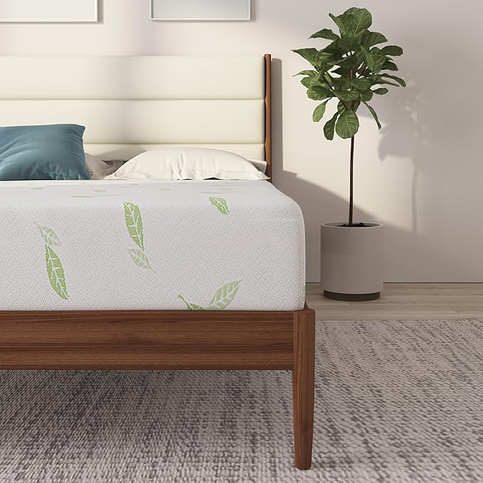 NapQueen Twin Size, 8 Inch Anula Green Tea Infused Memory Foam Mattress - Image 12