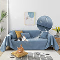 STACYPIK Blue Waterproof Blue Couch Cover, Sofa Cover by STACYPIK