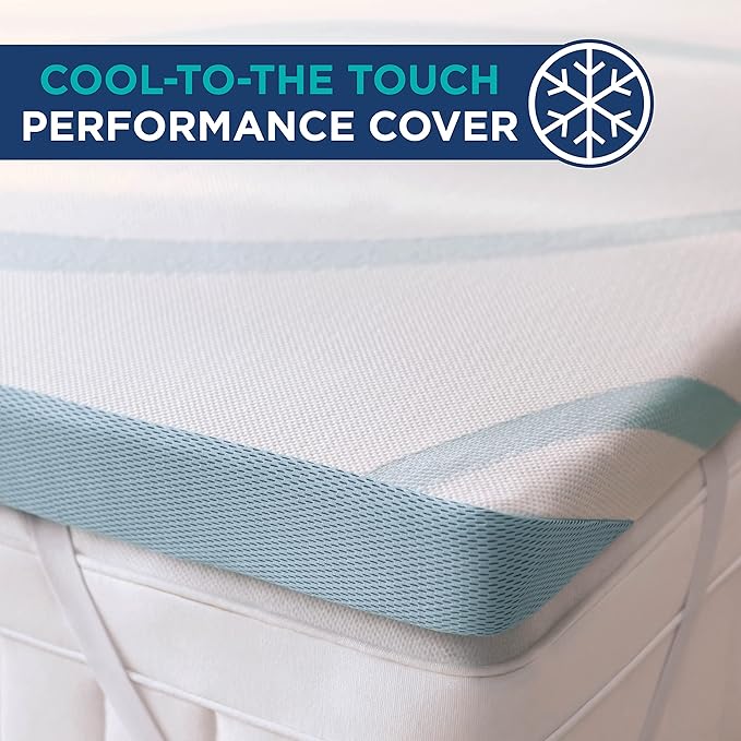 Tempur-Pedic TEMPUR-Adapt + Cooling 3-Inch Queen Mattress Topper Medium Luxury - Image 5