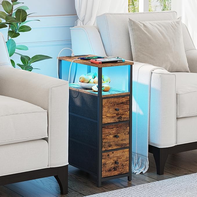 TUTOTAK Narrow LED Night Stand - Image 5