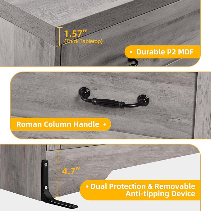 YITAHOME 6 Drawers TV Stand for 65 inches - Image 4