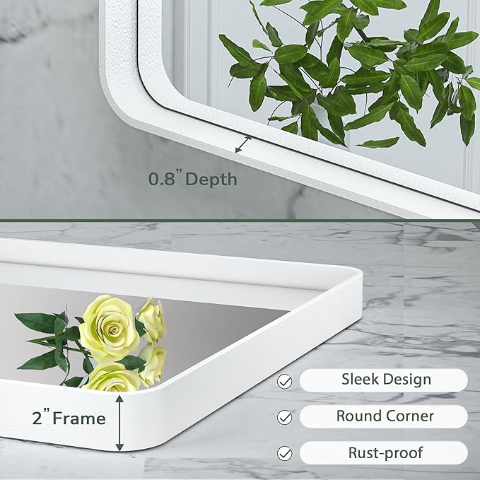 TokeShimi 40 x 30 Inch Wall Mirror - Image 4