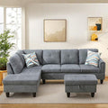 NAYSAYE Sectional Couch with Ottoman Storage, L Shaped Couch Sofa Furniture Sets by NAYSAYE