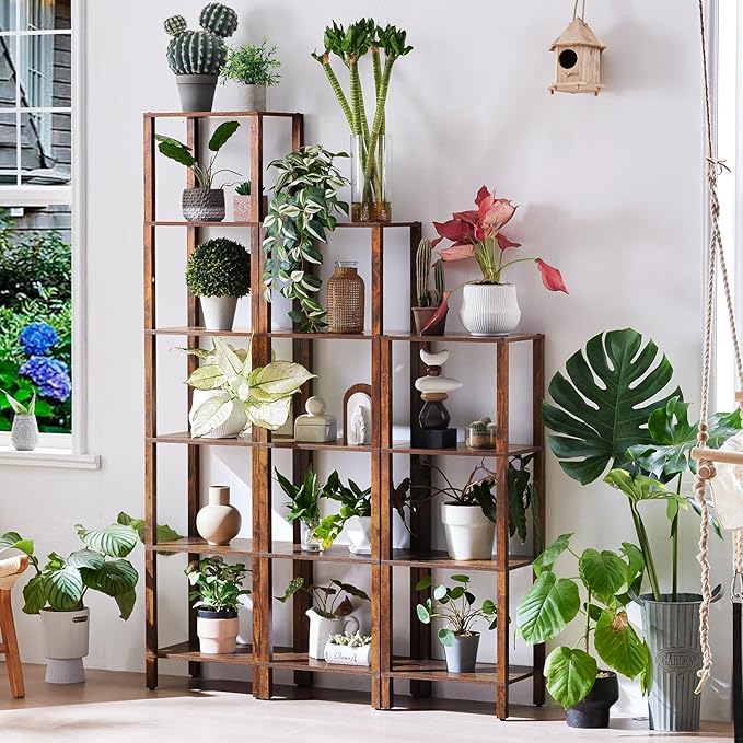 54in Tall Bookshelf 5-Tier Small Narrow Bookcase, Skinny Book Shelf - Image 5