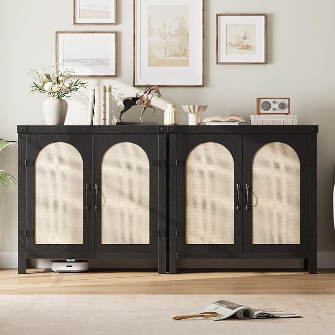 IDEALHOUSE Rattan Buffet Cabinet - Image 6