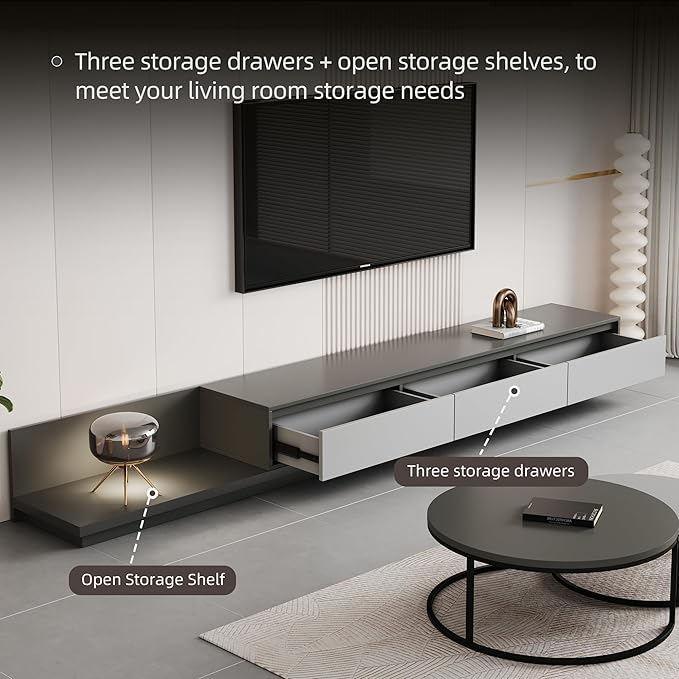 Mid-Century Modern Extendable Entertainment Center - Image 9