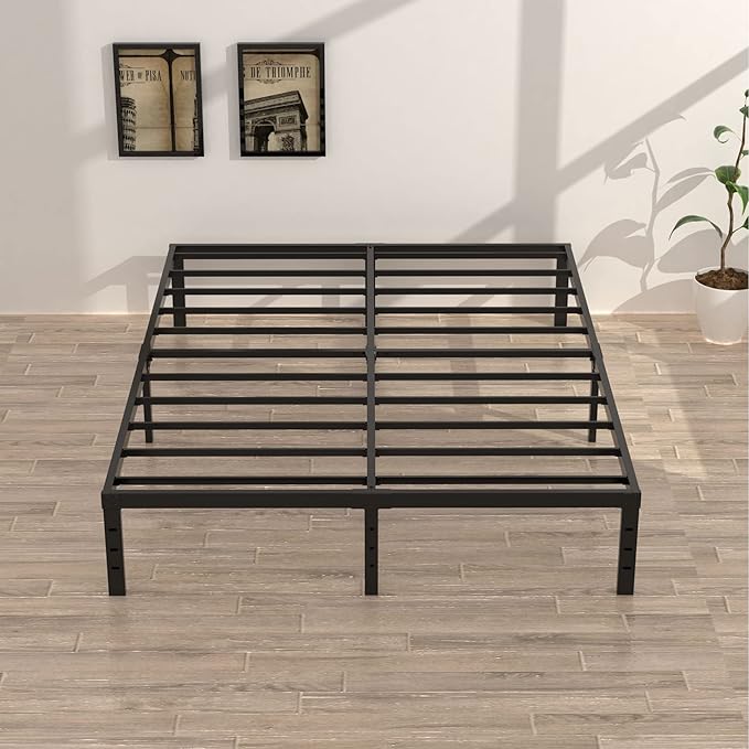 California King Metal Bed Frame, 14 Inch Heavy Duty Storage Platform Bed Frame - Image 2