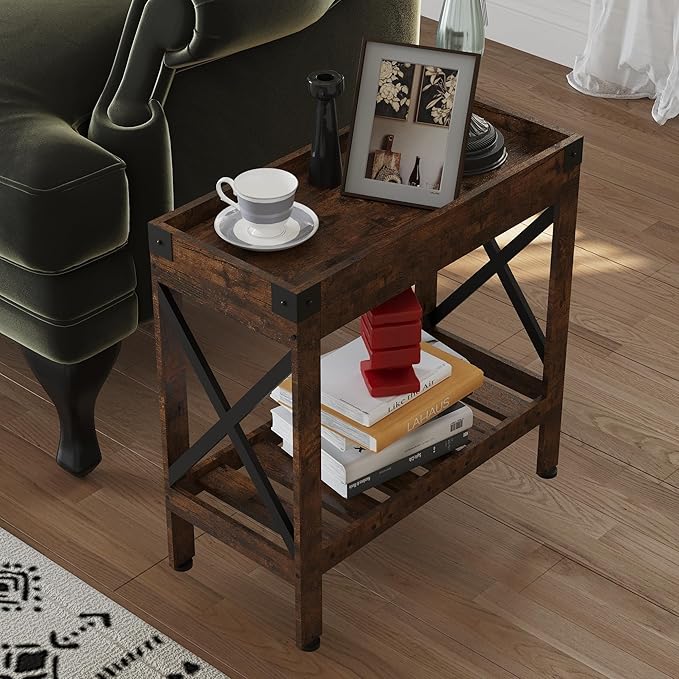Narrow Side Table, Slim End Table - Image 2