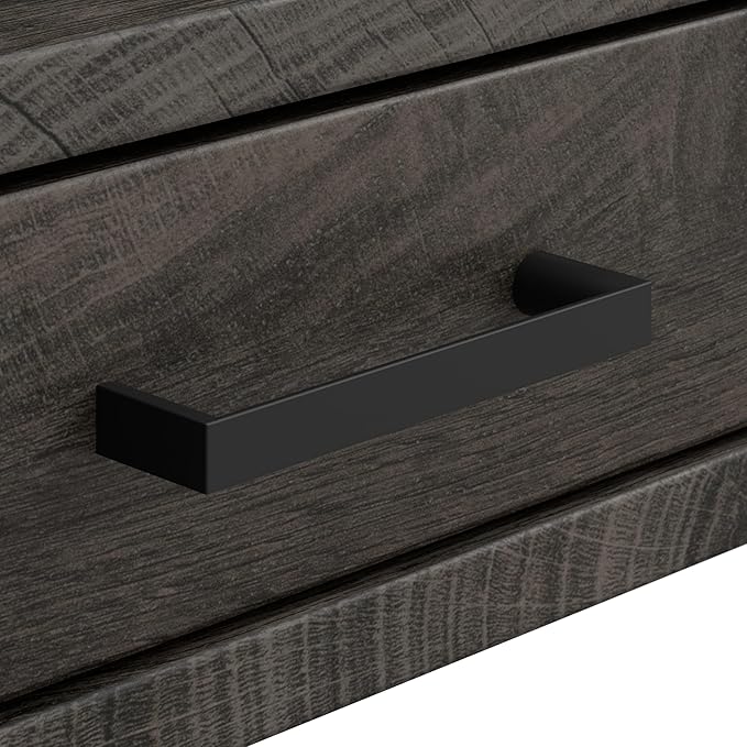 Bush Furniture Steele 40W Writing Desk in Dark Gray Hickory | Computer Table - Image 5