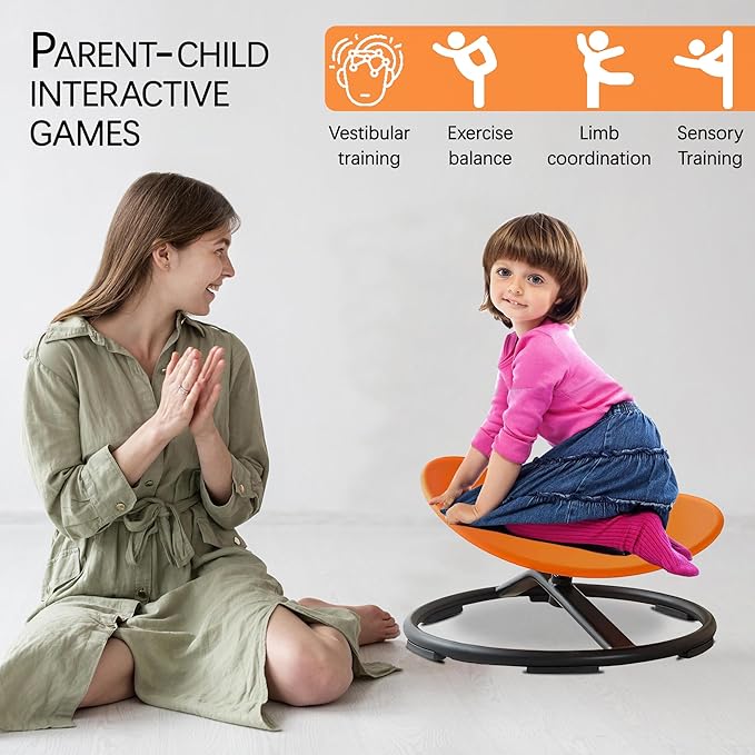 Autism Kids Swivel Chair, Sensory Spinning Chair - Image 4