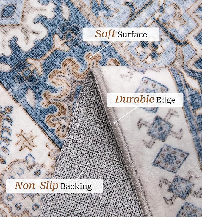 zesthome 2x3 Entryway Rug, Soft Washable Rugs, Non Slip Area Rug, Stain - Image 3