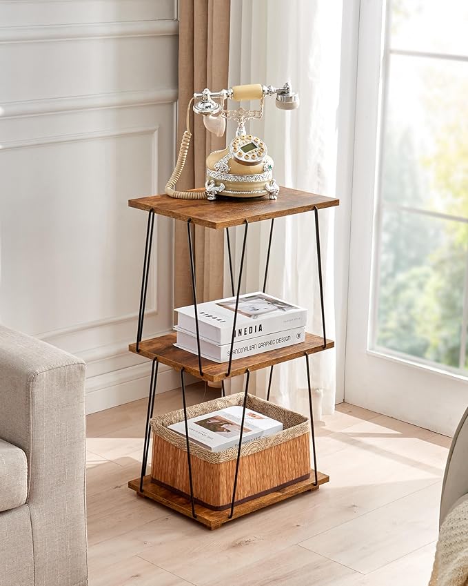 Tall End Table, Small Side Table, 29 inch High Entryway Table, Bedside Table - Image 4