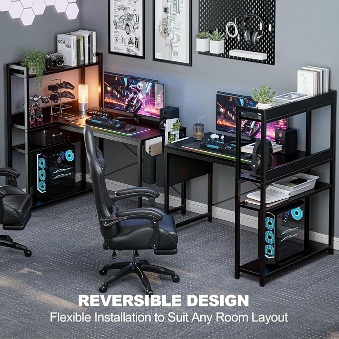 47 Inch L Shaped Computer Desk - Image 4