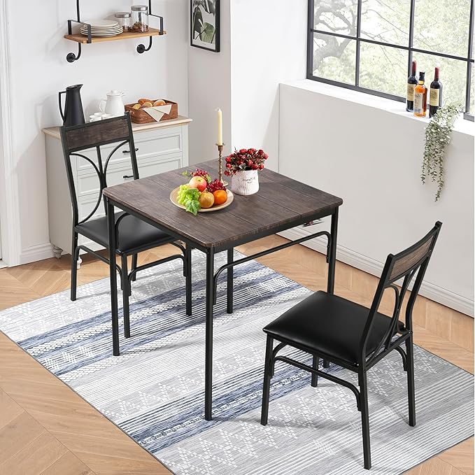 VECELO Kitchen Dining Room Table Set - Image 3