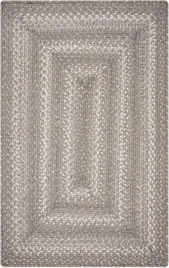 Homespice Grey Cloud Jute Braided Rope Rug, 5x8' Rectangle - Image 8