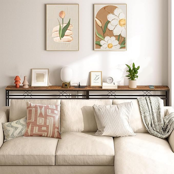 VECELO 39.4In Narrow Sofa/Console Table - Image 2